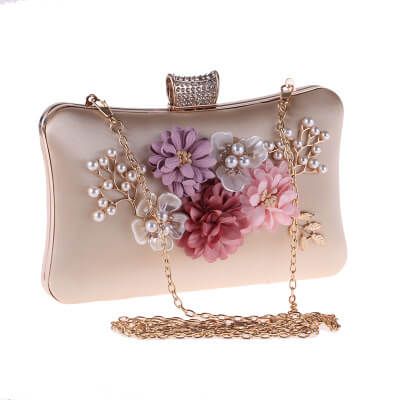 Fashion Flower Evening Clutch Bag - Click Image to Close